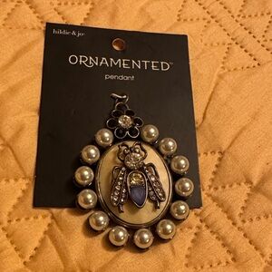 Gold and Purple Bee Pendant